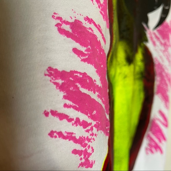 Vintage 80s 90s parrot head graphic tee shirt (bins) - Picture 7 of 8